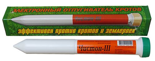 Отпугиватель кротов ультразвуковой Чистон 3