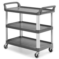Сервисная тележка TTS Shelf 3700E — с тремя полками, 98x50x111 см, серая