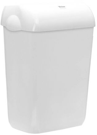 Veiro Professional A74145K2NS (A7414SK2NS) Корзина для мусора, арт MaxBIN  на 43 л и крышка для корзины, пластик, белый