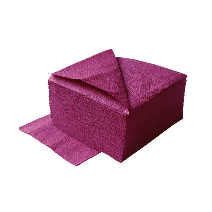 Lime 410400 Салфетки сервировочные, 1 слой, 24х24 см 400 штук, бордо