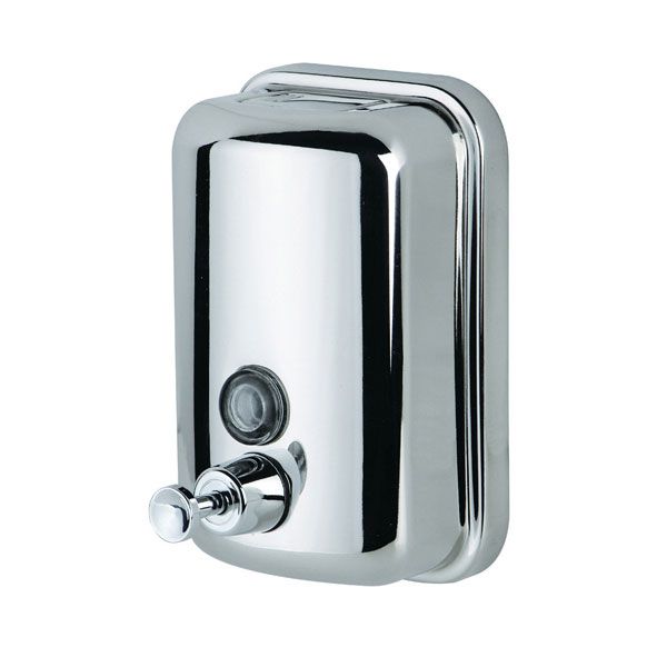 Ksitex SD 1618-1000 Дозатор жидкого мыла механический, металлический, хром, блестящий