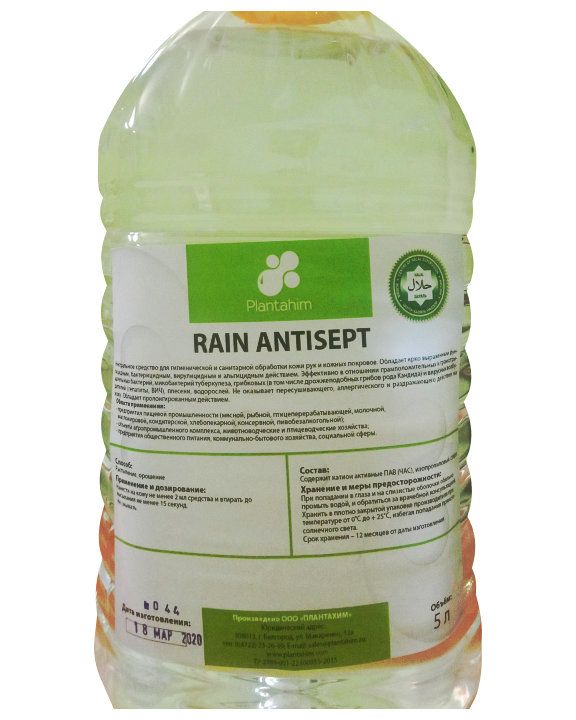 RAIN ANTISEPT Антисептик для рук, 5л