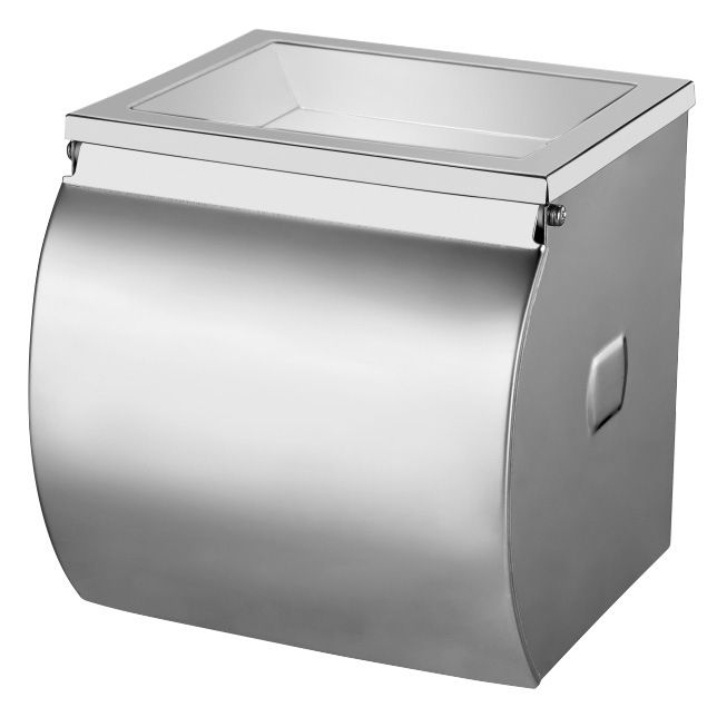 Ksitex TH-335А Держатель для бытовой туалетной бумаги, металлический, хром, блестящий