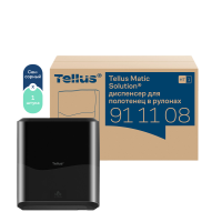Диспенсер для полотенец в рулонах Tellus (Торк) Matic Solution® сенсорный черный пластик НТ1 911108