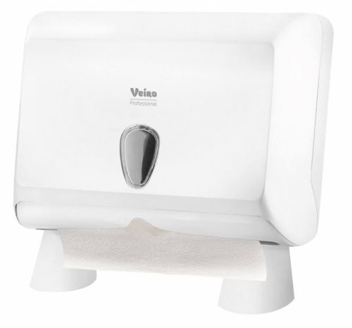 Veiro Professional A840 Диспенсер  настольный для полотенец Z,W-сложения, PRIMA mini, пластик, белый