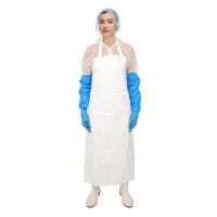 Фартук HACCPER Uretex многоразовый, 1210х890 мм, 300 мкм, белый, 20 шт/кор.