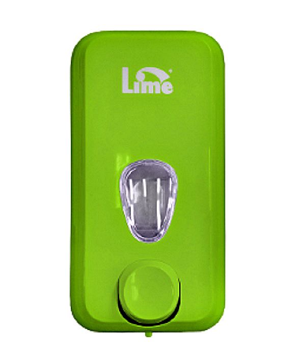 Lime 973004 Дозатор для жидкого мыла 1 л, заливной зелёный, пластиковый