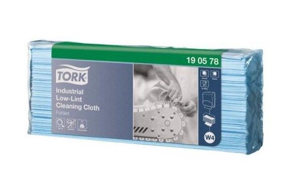 190578 Tork Premium W4 Нетканый материал экстра-безворсовый, синий, однослойный, 80 листов, 35,5х40, 5 пачек в коробе