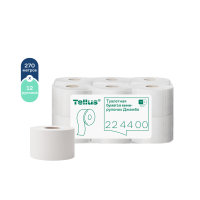 Туалетная бумага в мини-рулонах Tellus Баланс 1 слой 12 рул ТP2 224400