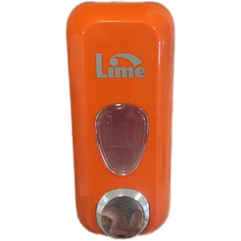 Lime 971003 Дозатор для жидкого мыла 0.6 л, заливной оранжевый, пластиковый