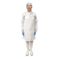 Фартук HACCPER Uretex многоразовый укороченный, 710х890 мм, 300 мкм, белый, 1 шт/упак.