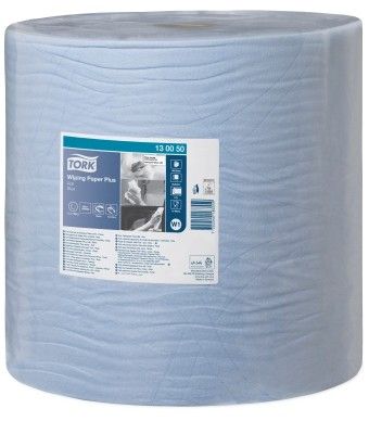 130050 Tork Advanced Wipep 420 Blue W1 Performance Протирочная бумага в рулоне, голубая, двухслойная, 1500 листов, 1 рулон по 510 метров