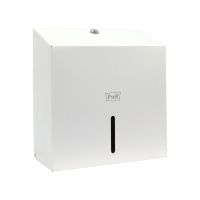 Диспенсер бумажных полотенец Puff-5150W, нержавеющая сталь, белый PUFF-5150W