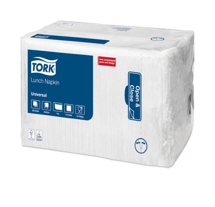 509300 Салфетки TORK Universal, 500 шт. 33х33, 1сл., 8 шт. в коробке