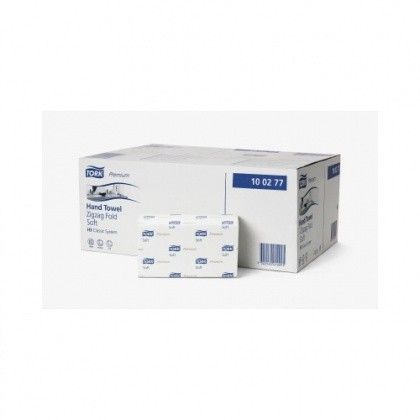 100278 Tork H3 Premium Листовые полотенца Singlefold сложения ZZ ультрамягкие, белые, двухслойные, 23х23, 15 пачек по 200 листов