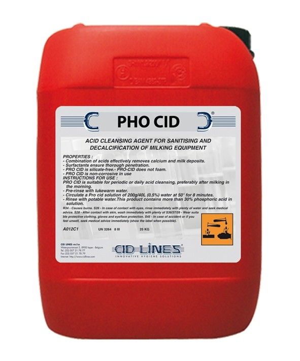 Pho cid (Фо Сид) 25кг Профессиональное средство для очистки любых поверхностей от известкового налёта, ржавчины и минеральных отложений