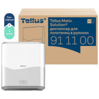 Диспенсер для полотенец в рулонах Tellus (Торк) Matic Solution® сенсорный белый пластик НТ1 911100
