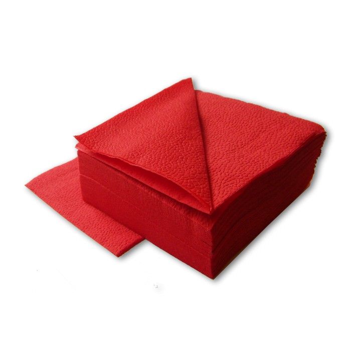 Lime 410700 Салфетки сервировочные, 1 слой, 24х24 см 400 штук, красные