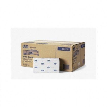 290163 Tork H3 Advanced Полотенца бумажные сложения ZZ, белые, двухслойные, 25х23, 15 пачек по 250 листов