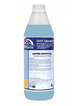Концентрированное средство для мытья стекол и зеркал, Super Crystal -арт. s-crystal-1l