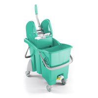 Ведро TTS Action Pro Tec, 30 л., зеленое, с отжимом, на колесах (0V006484)