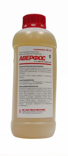 Аверфос к.э.1л для уничтожения тараканов, муравьев, клопов, блох, имаго, личинок мух, комаров