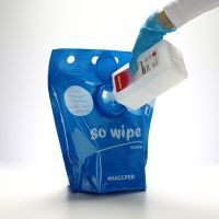 Протирочный материал HACCPER SoWipe для интенсивной очистки, синий, в пакете-диспенсере 150л
